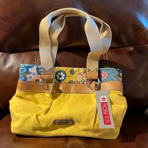 NWT Rossetti yellow canvas bag